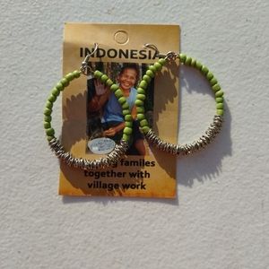Fair Trade Beaded Hoop Earrings